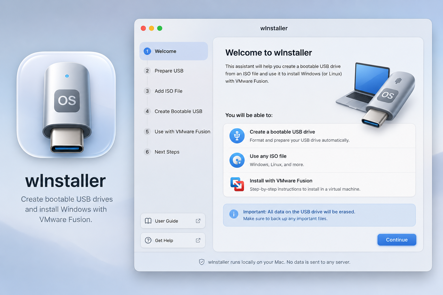wInstaller product direction mockup